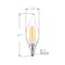 Luxrite CA11 LED Bulbs 5W (60W Equivalent) 550LM 3500K Natural White Dimmable E12 Candelabra Base 6-Pack LR21646-6PK - alternate 3